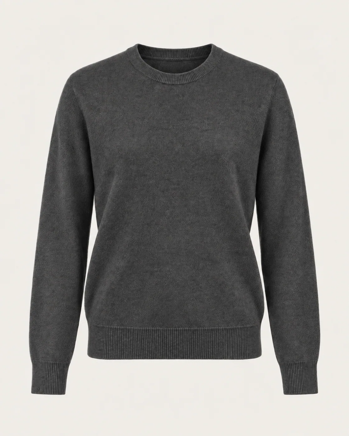 Cashmere Crewneck in Charcoal