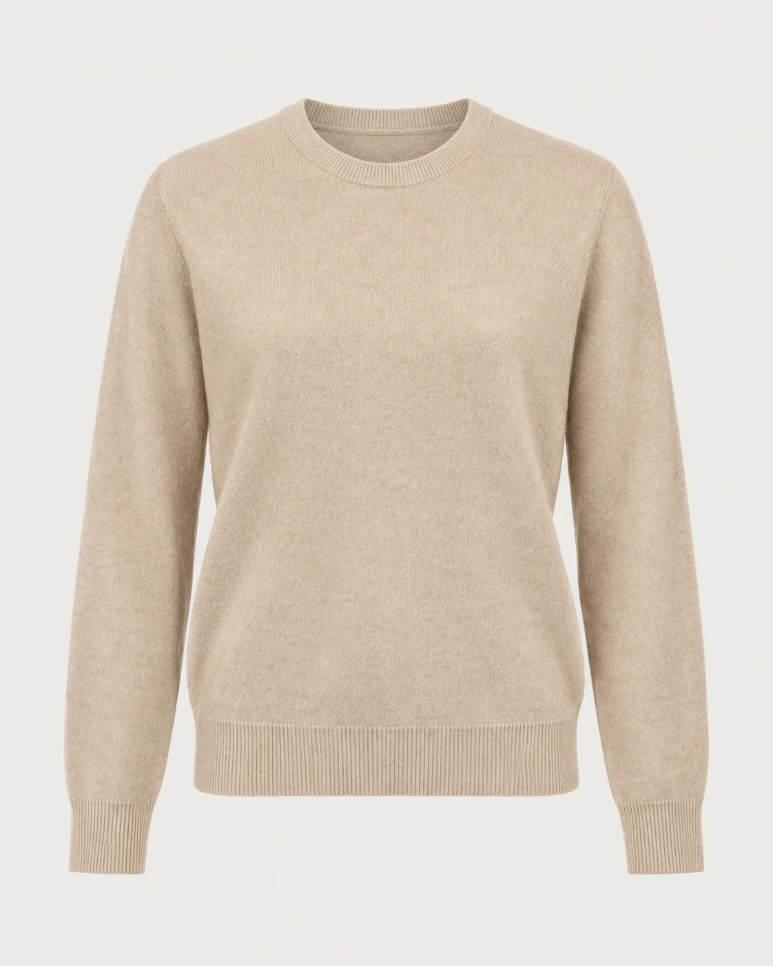 Cashmere Crewneck in Oat